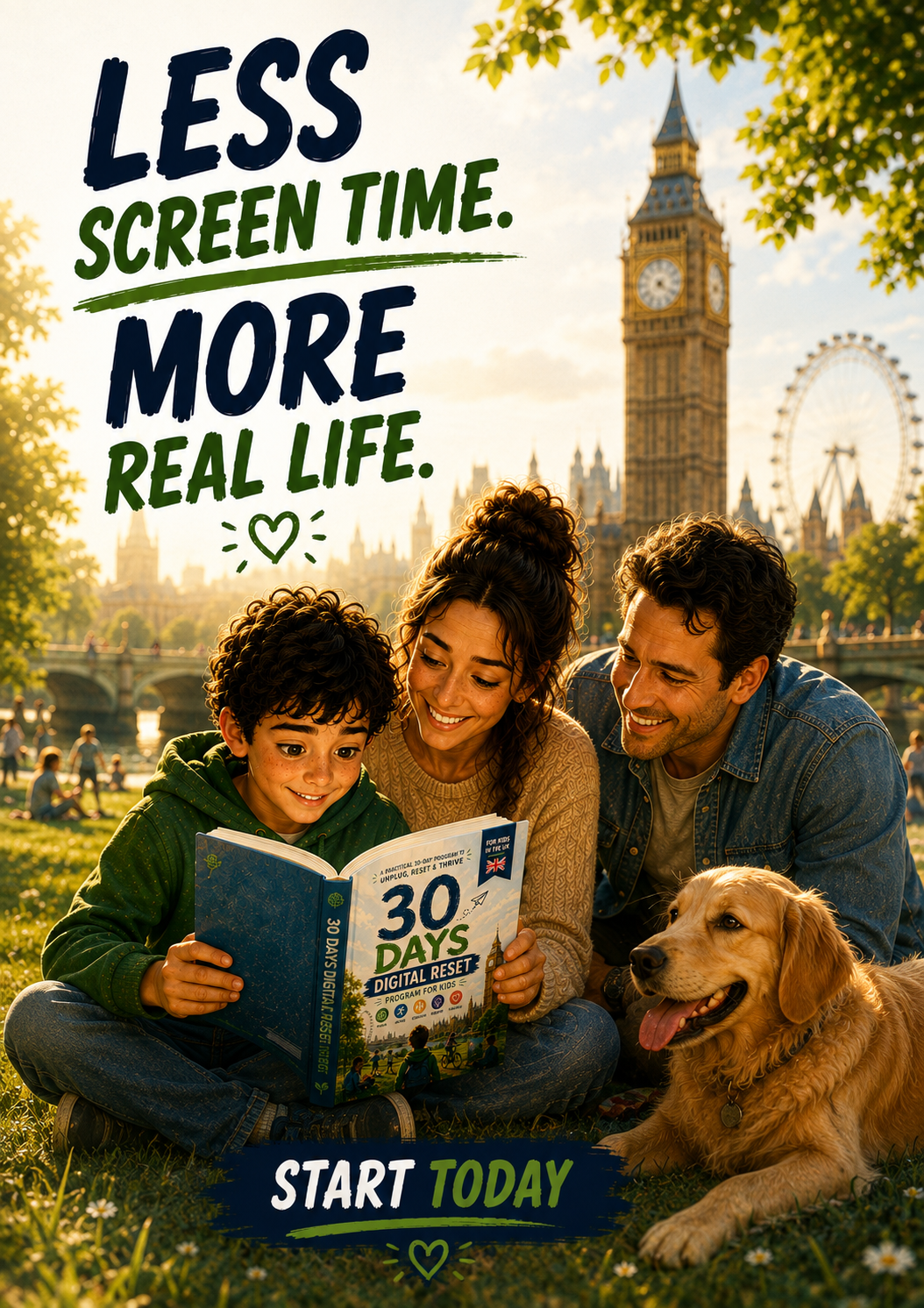 The 30-Day Screen Reset — for UK Families, Ages 3–12
