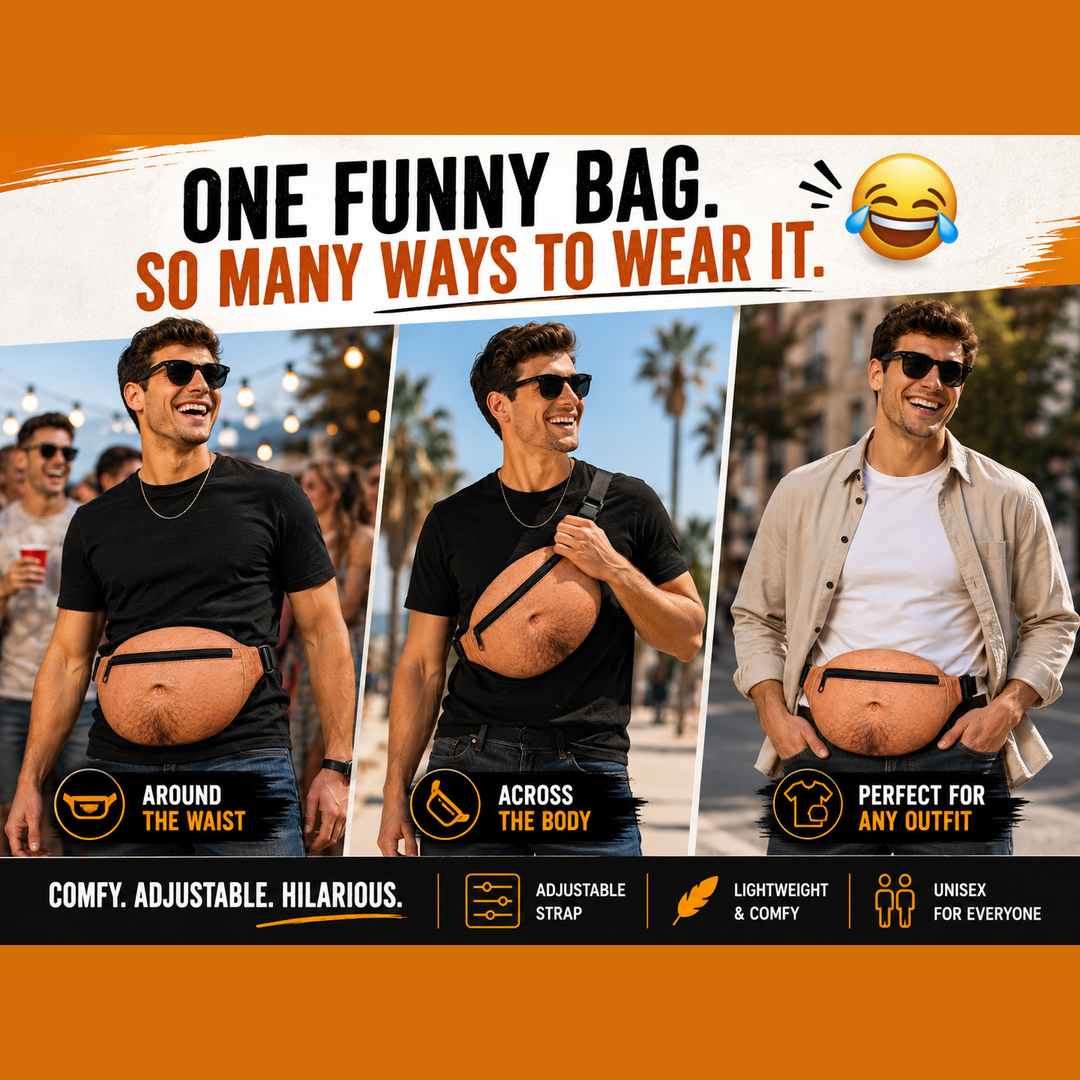 Dad Bag novelty bum bag shown from the front