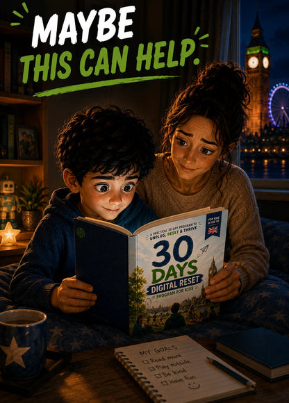 The 30-Day Screen Reset — for UK Families, Ages 3–12