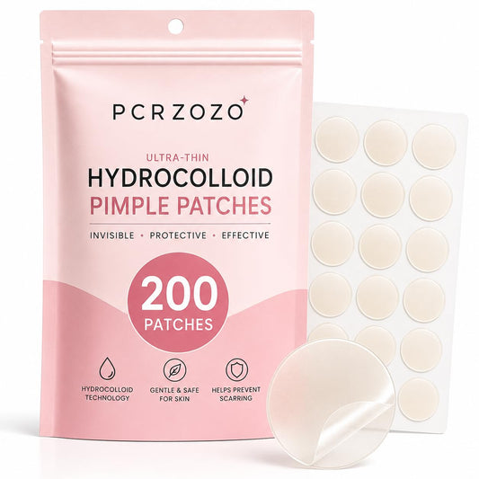 200 Hydrocolloid Pimple Patches – Invisible Acne Patches for All Skin Types