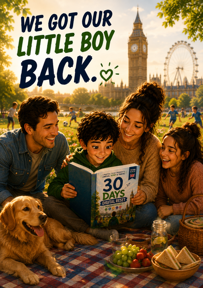 The 30-Day Screen Reset — for UK Families, Ages 3–12