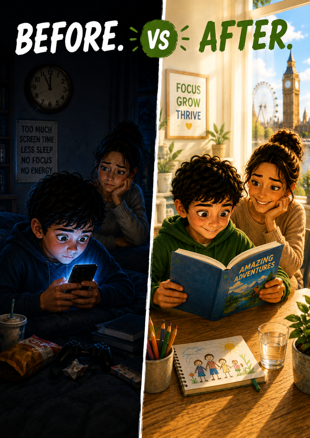 The 30-Day Screen Reset — for UK Families, Ages 3–12
