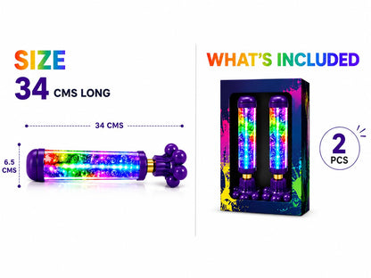 2-Pack LED Water Guns for Kids – Light Up Water Blasters for Summer Fun